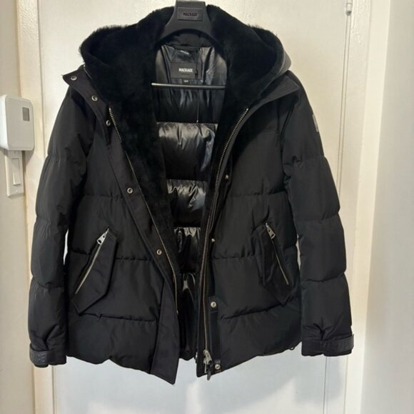 Mackage Shearling/Down Jacket XS - Picture 2 of 13